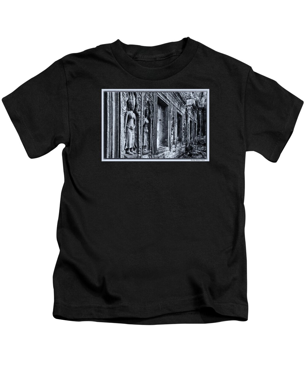 Cambodia Kids T-Shirt featuring the photograph Ta Phrom Cambodia by Kathy Adams Clark