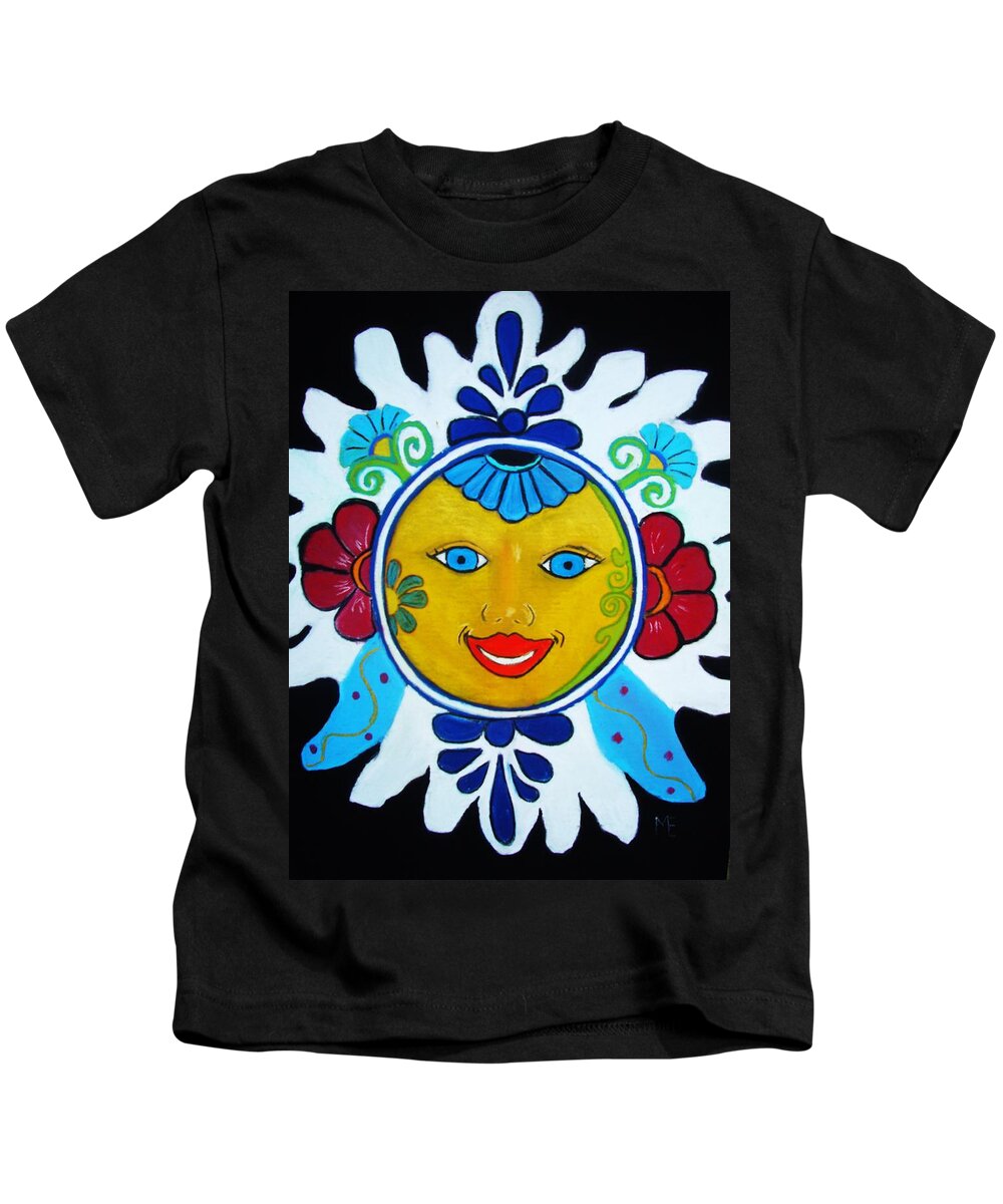 Sun Kids T-Shirt featuring the painting Talavera Sun by Melinda Etzold