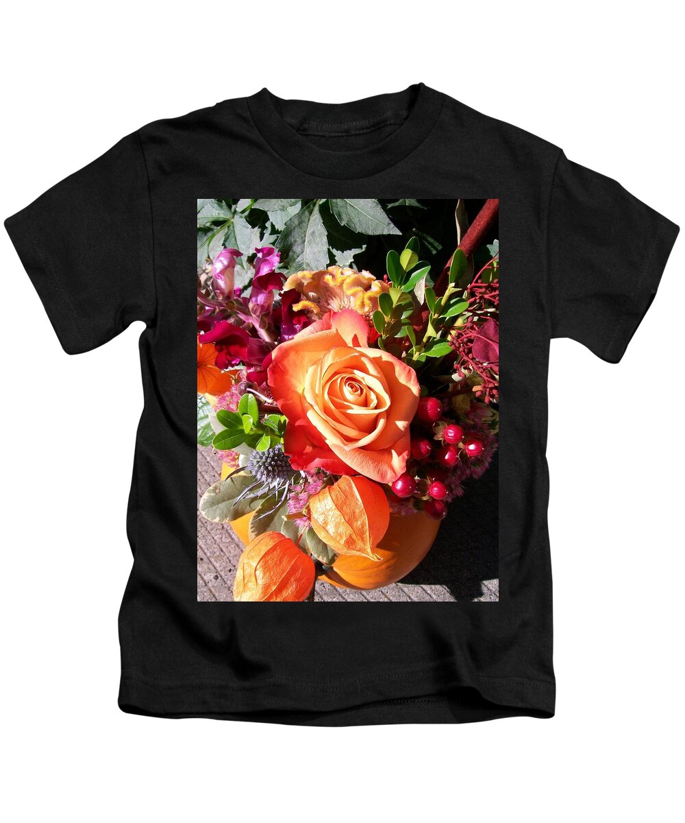 Thanksgiving Kids T-Shirt featuring the photograph Thanksgiving Bouquet by Sharon Duguay
