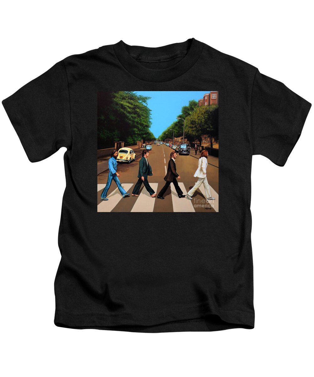 The Beatles Abbey Road Kids T-Shirt by Paul Meijering - Fine Art America