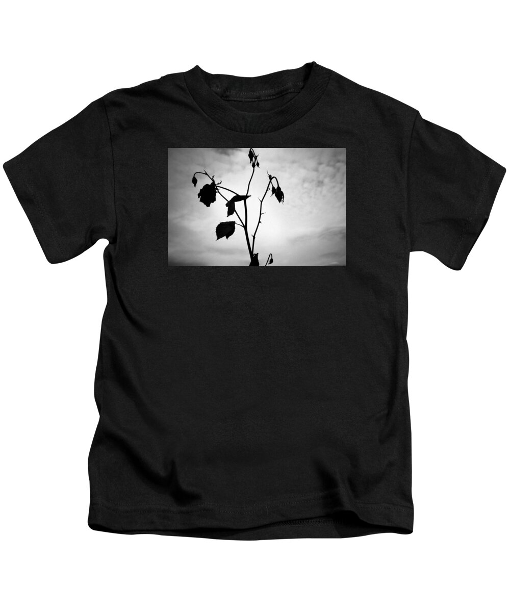  Black Kids T-Shirt featuring the photograph The Black Rose by Marcus Karlsson Sall