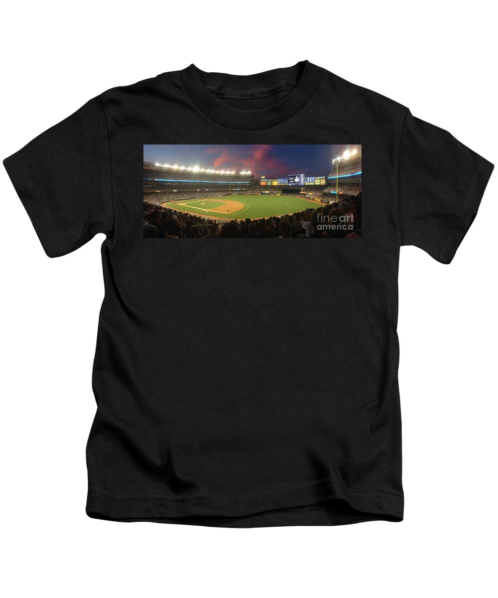 Yankees Kids T-Shirt featuring the photograph The Bronx by Dennis Richardson