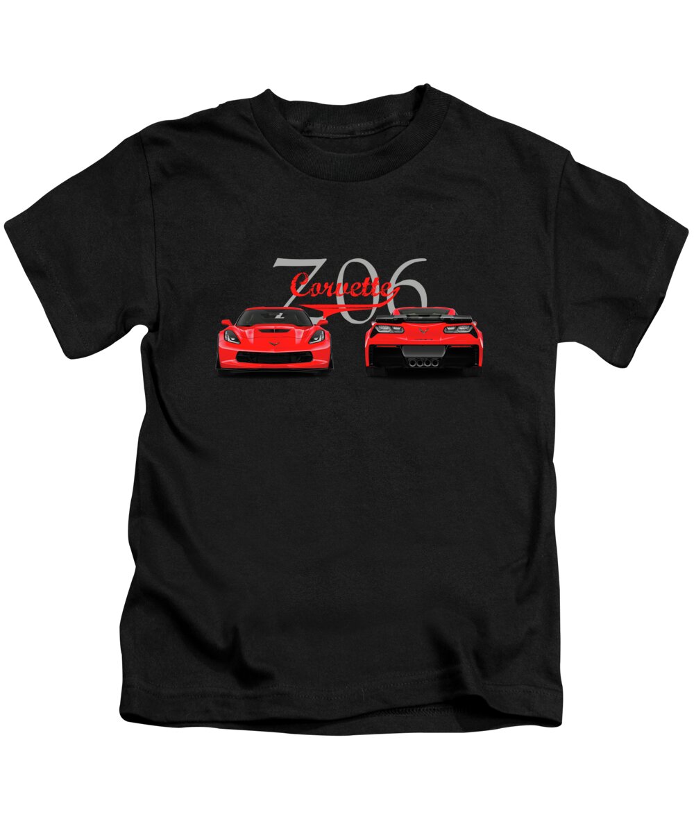 Chevrolet Corvette Kids T-Shirt featuring the photograph The Corvette Z06 by Mark Rogan