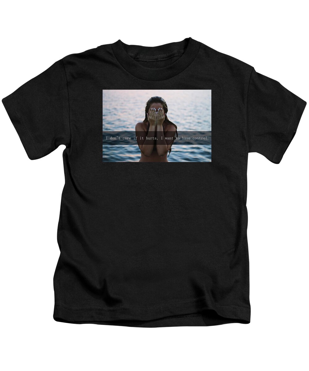 Girl Kids T-Shirt featuring the photograph The creep by Irma Vargic