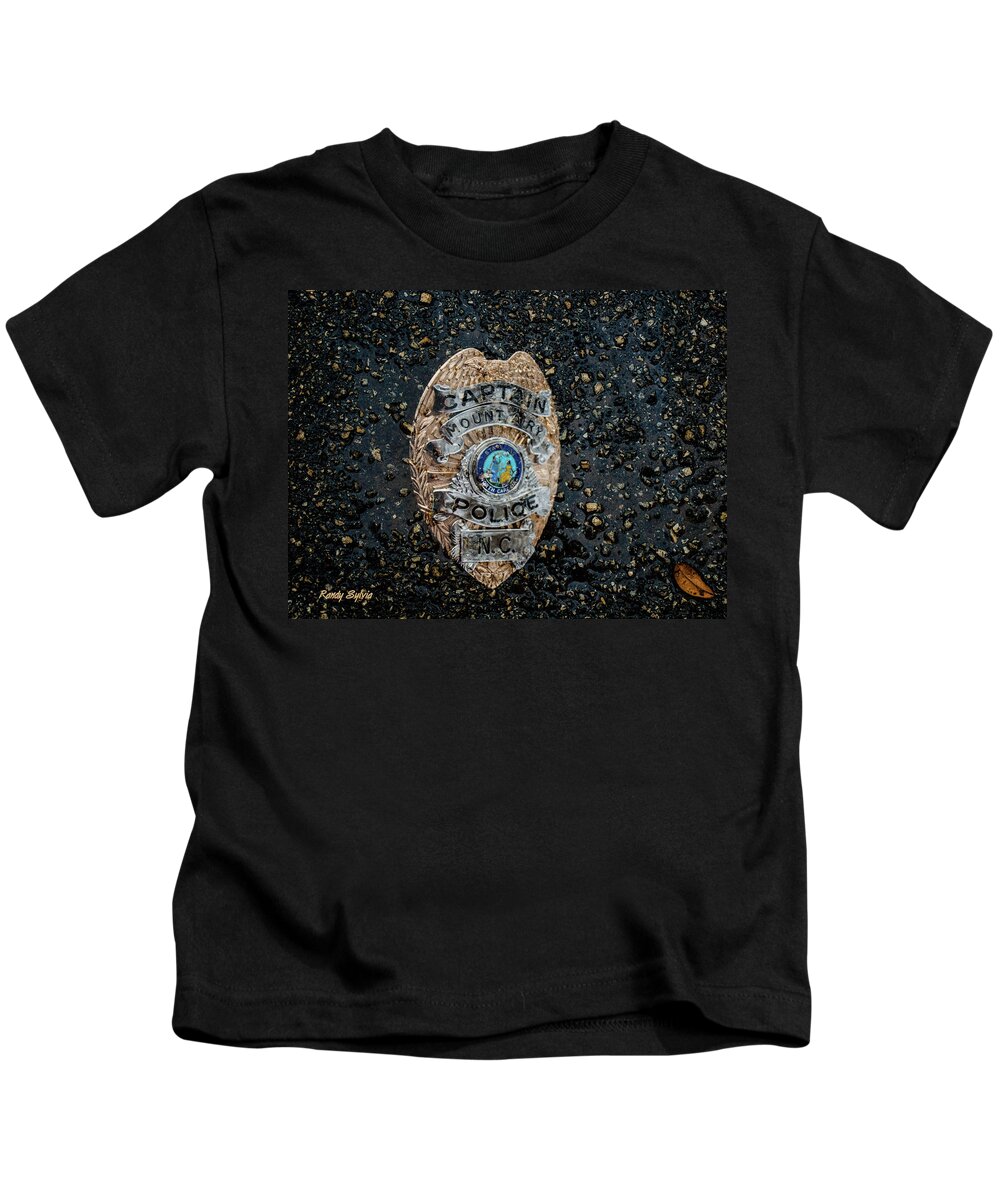 Badge Kids T-Shirt featuring the photograph Thank You by Randy Sylvia