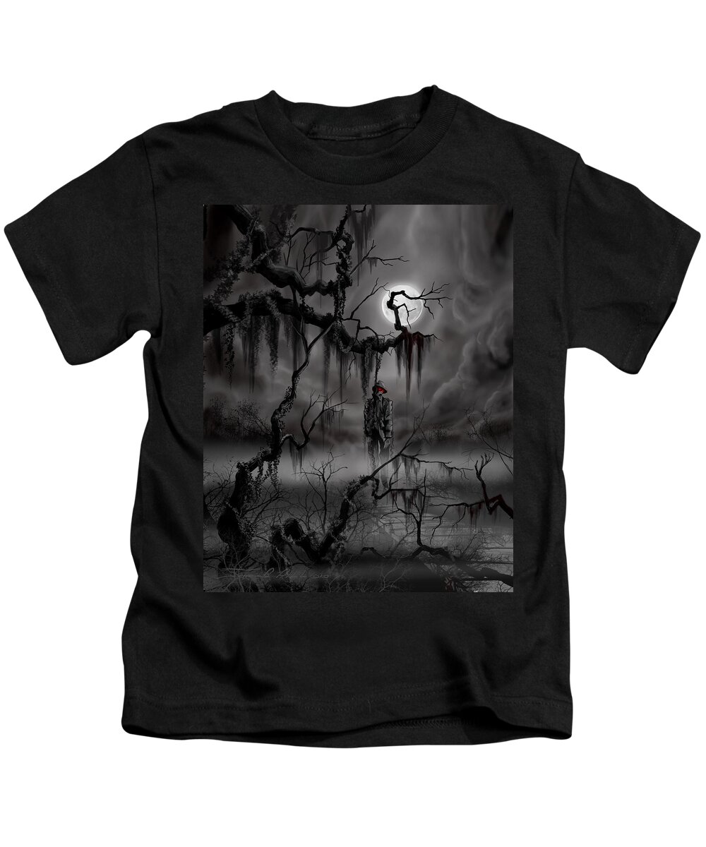 Nightmare Kids T-Shirt featuring the painting The Hangman by James Hill