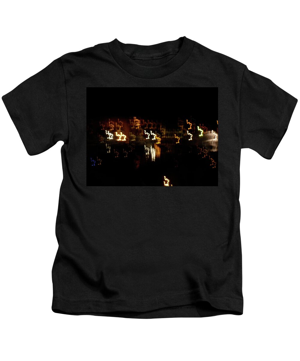 Inart Kids T-Shirt featuring the photograph The Night Race by Marwan George Khoury