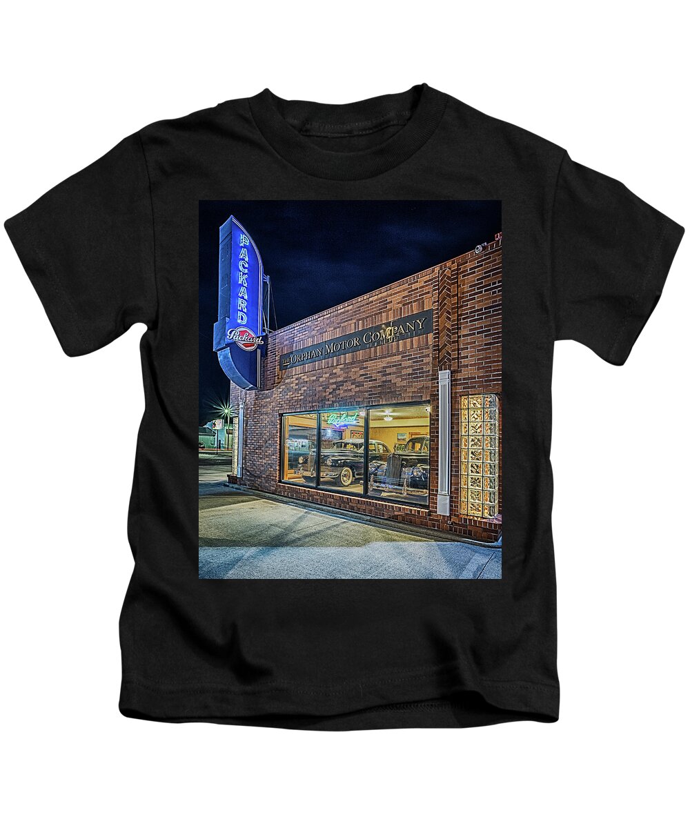 Packard Kids T-Shirt featuring the photograph The Orphan Motor Company by Susan Rissi Tregoning
