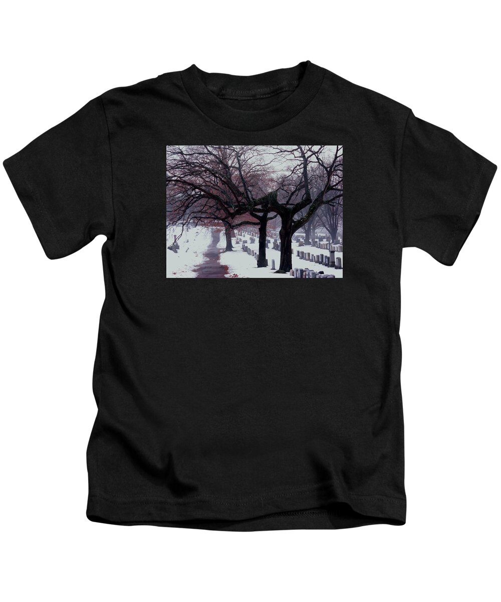 Winter Kids T-Shirt featuring the photograph The Path by Christopher Brown