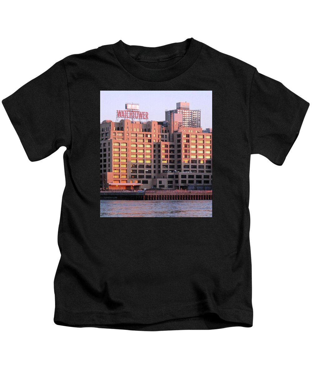 The Watchtower Kids T-Shirt featuring the photograph The Watchtower by Martine Murphy