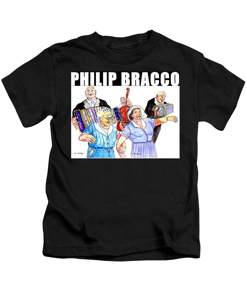  Kids T-Shirt featuring the mixed media The Wedding by Philip And Robbie Bracco