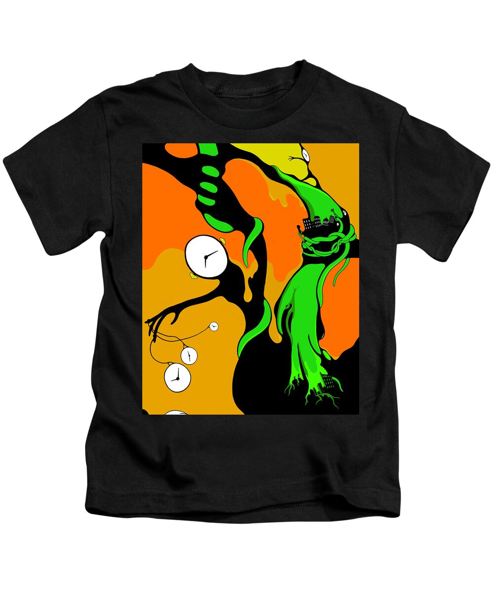 Vine Kids T-Shirt featuring the drawing Time Bandits by Craig Tilley