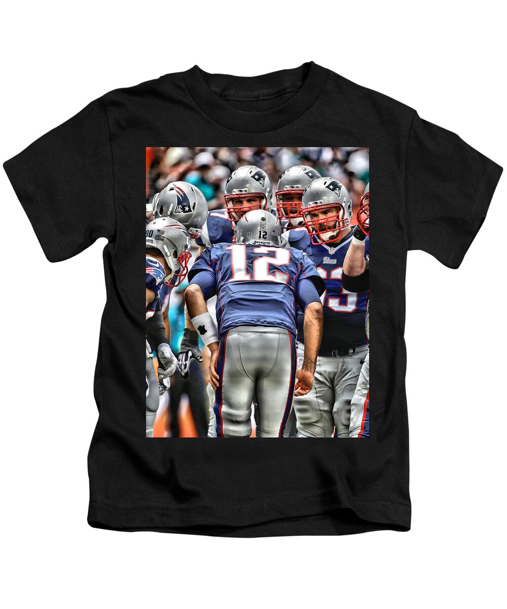 Tom Brady Art 3 Kids T-Shirt