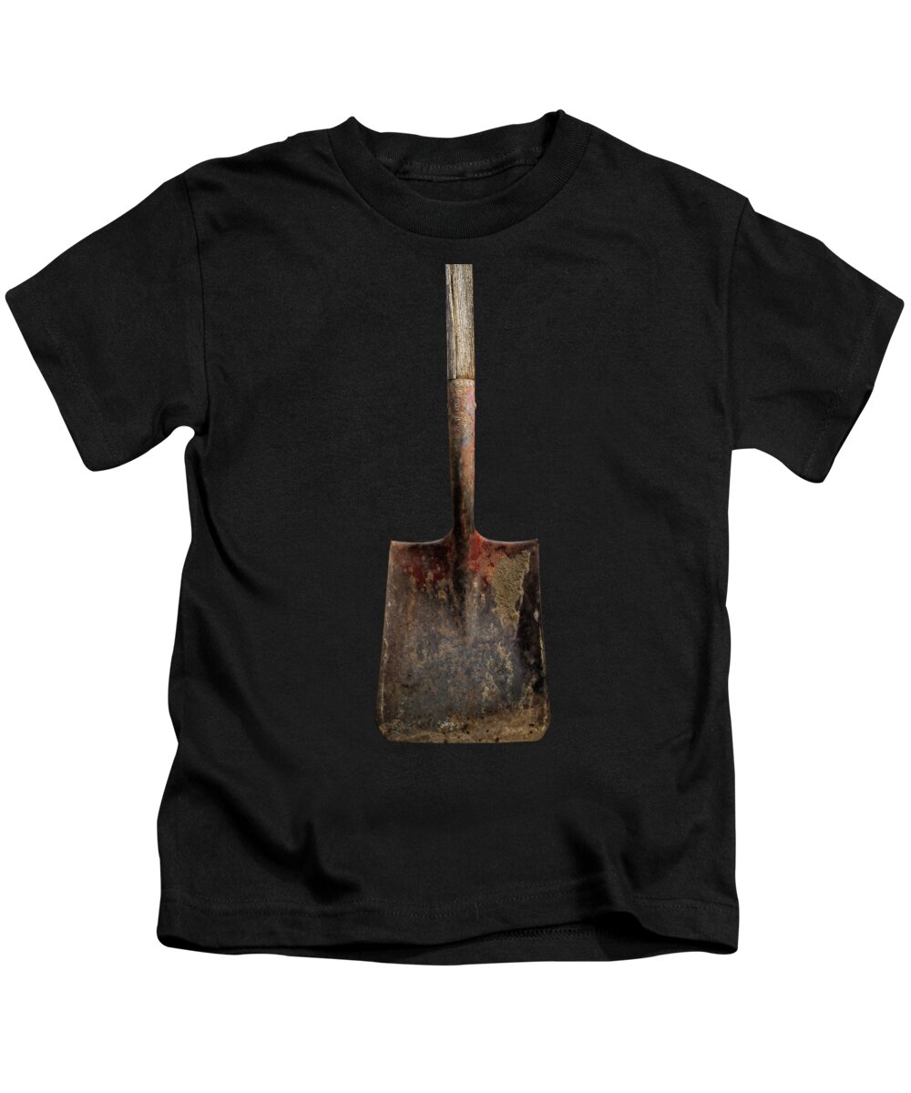 Antique Kids T-Shirt featuring the photograph Tools On Wood 4 on BW by YoPedro