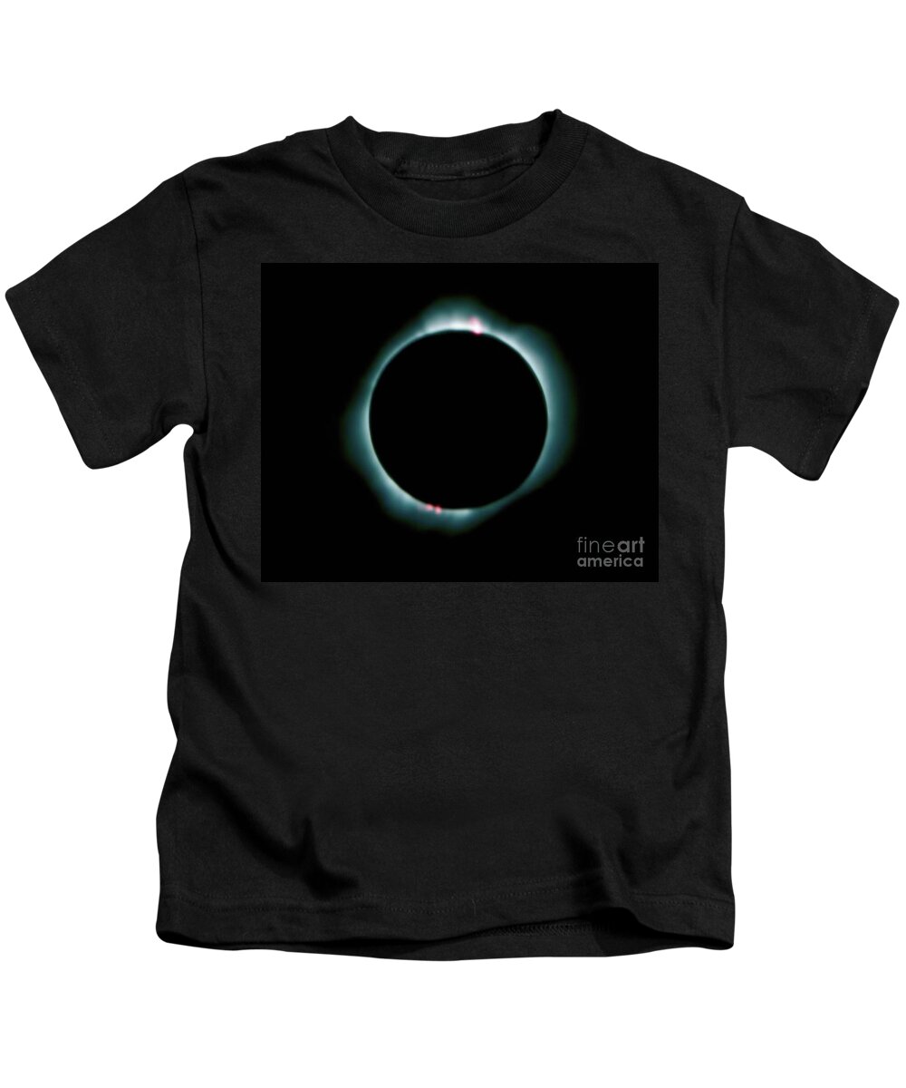 Jon Burch Kids T-Shirt featuring the photograph Total Solar Eclipse by Jon Burch Photography