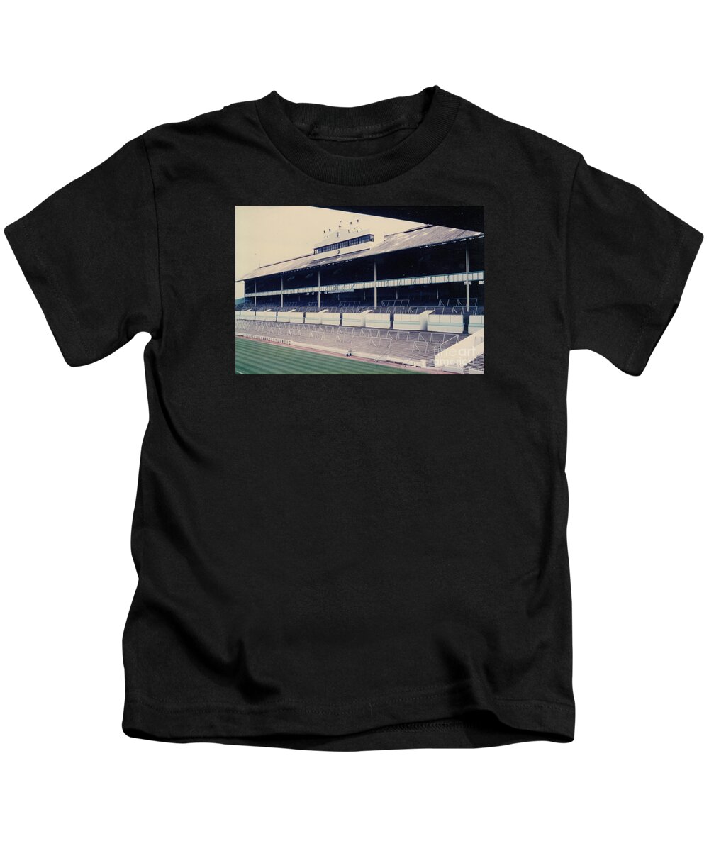  Kids T-Shirt featuring the photograph Tottenham - White Hart Lane - East Stand 1 - Leitch - 1970s by Legendary Football Grounds