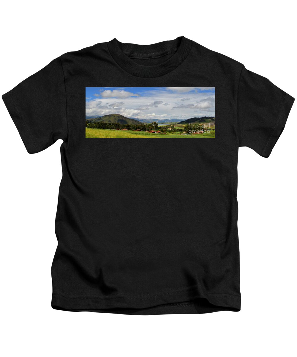 Road Kids T-Shirt featuring the photograph Tranquility. Peru by Ksenia VanderHoff