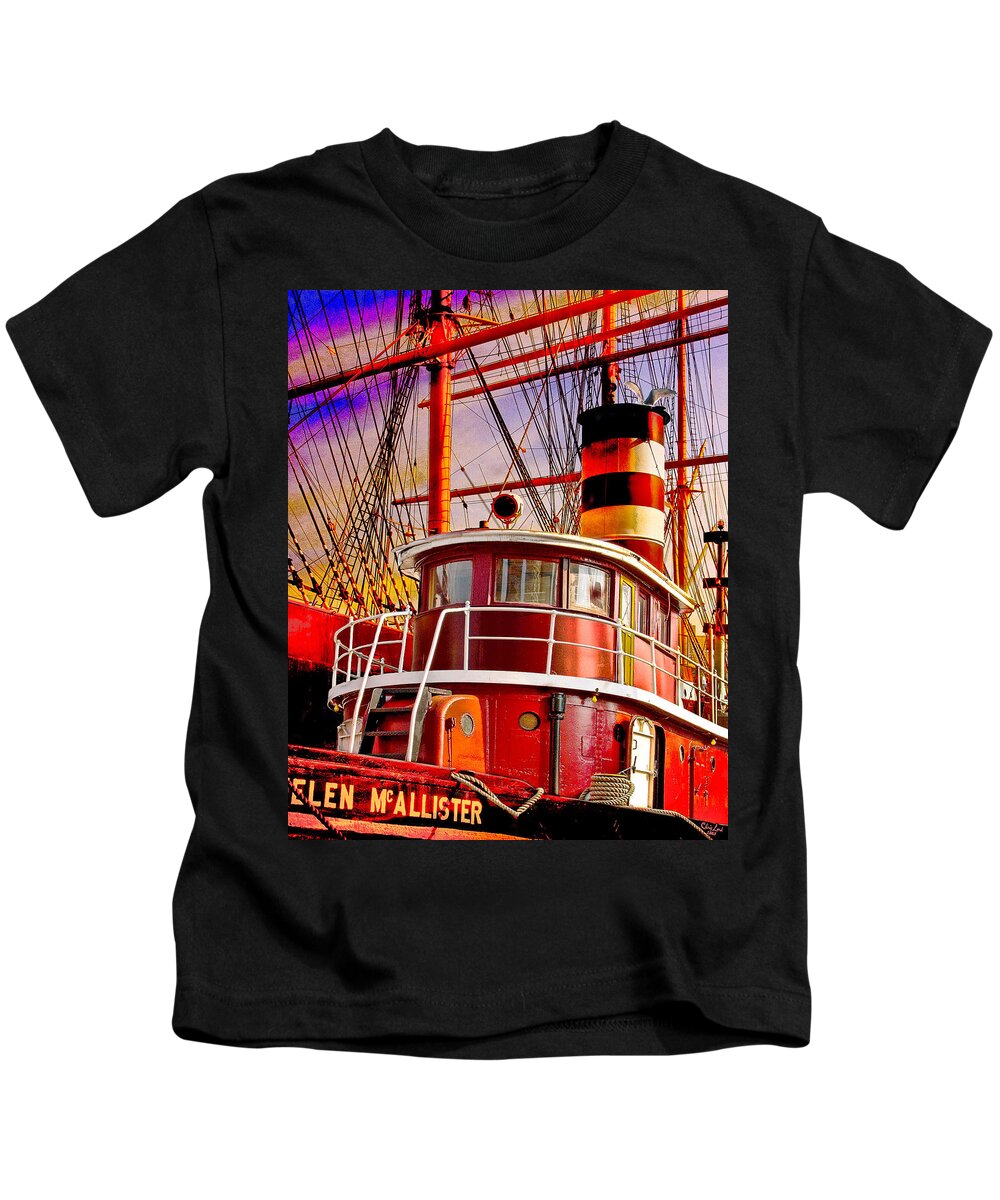 Tugboat Kids T-Shirt featuring the photograph Tugboat Helen McAllister by Chris Lord