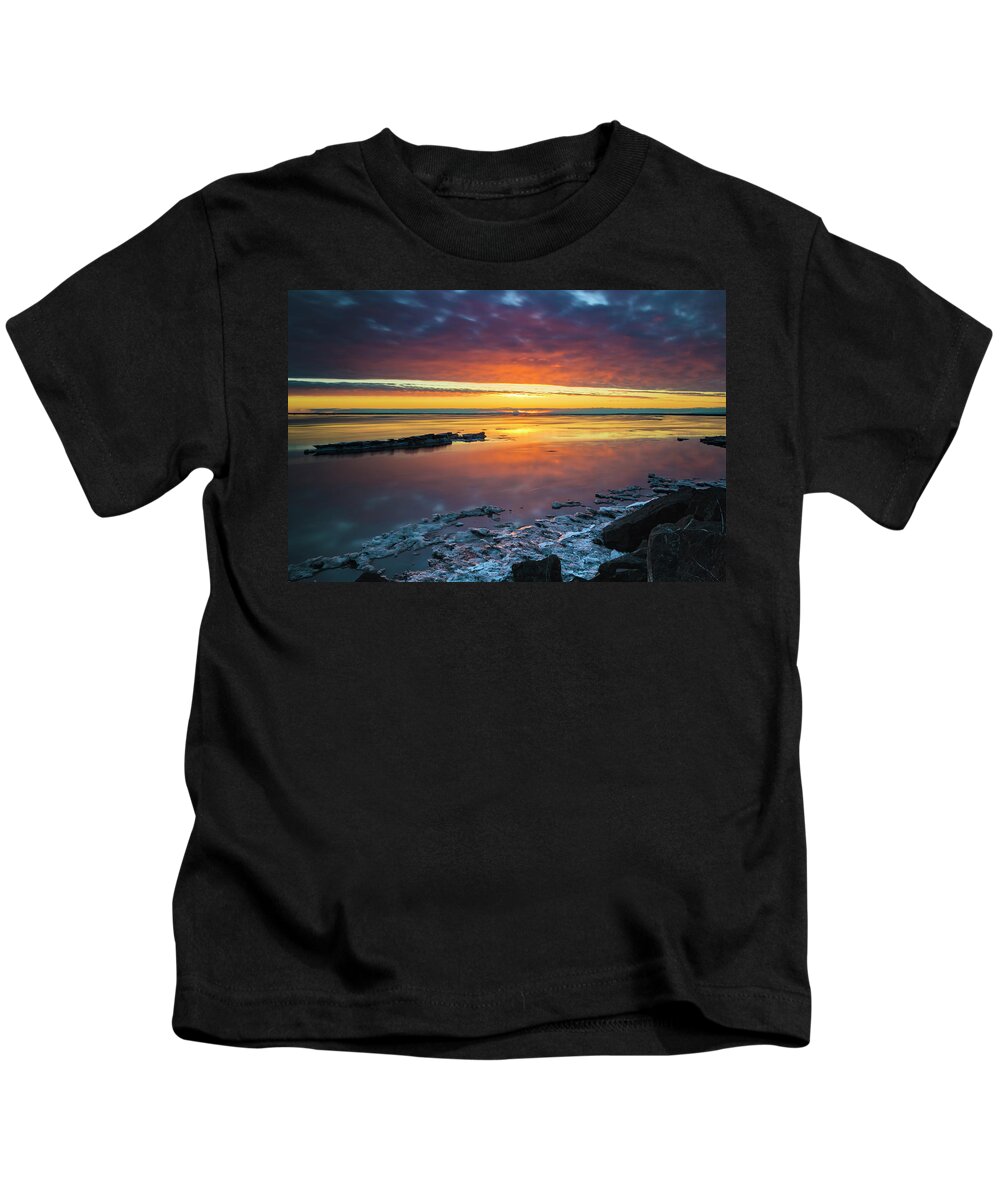 Anchorage Kids T-Shirt featuring the photograph Turnagain Arm Sunset by Scott Slone