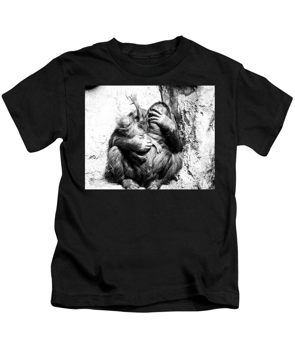 Crystal Yingling Kids T-Shirt featuring the photograph Unruly by Ghostwinds Photography