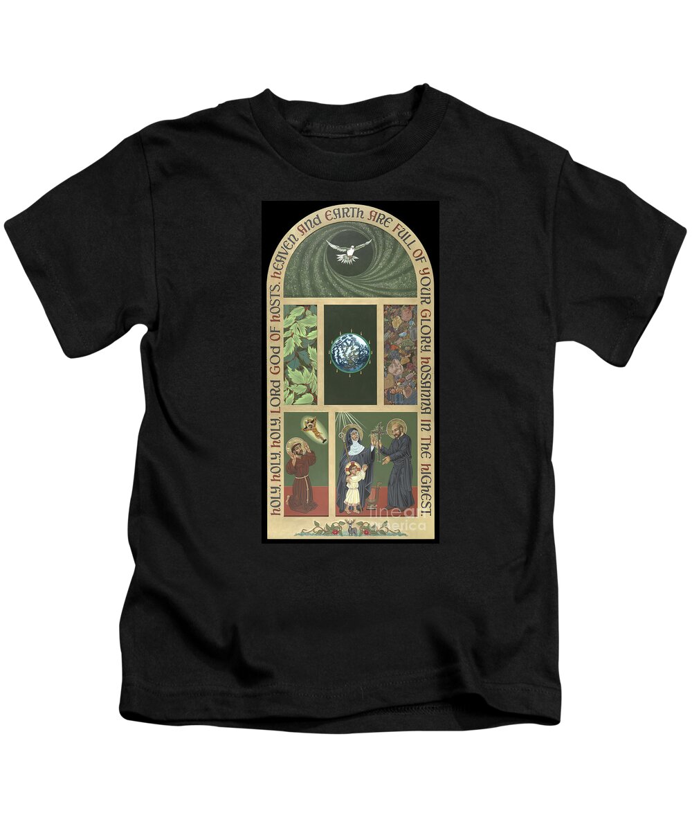 Viriditas Kids T-Shirt featuring the painting Viriditas - Finding God In All Things by William Hart McNichols