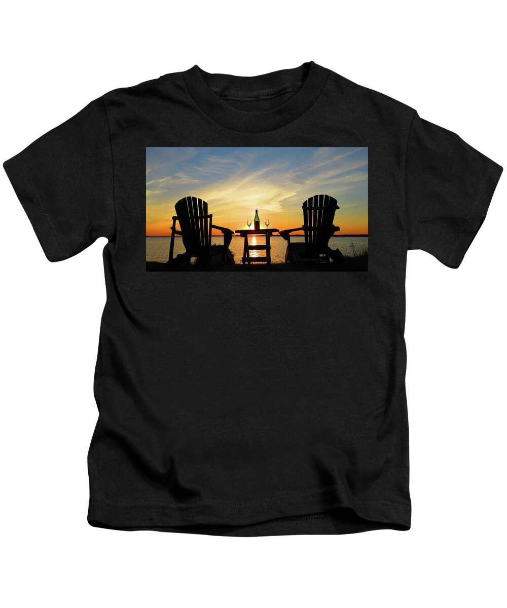 Sunset Kids T-Shirt featuring the photograph Waiting for summer by Dennis McCarthy