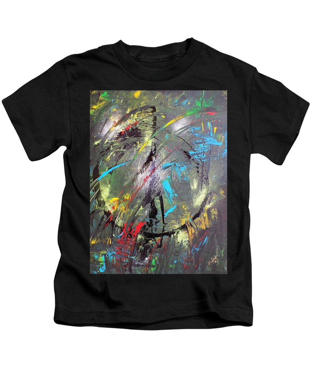 Warrior Kids T-Shirt featuring the painting Warrior by Garrett Shefton
