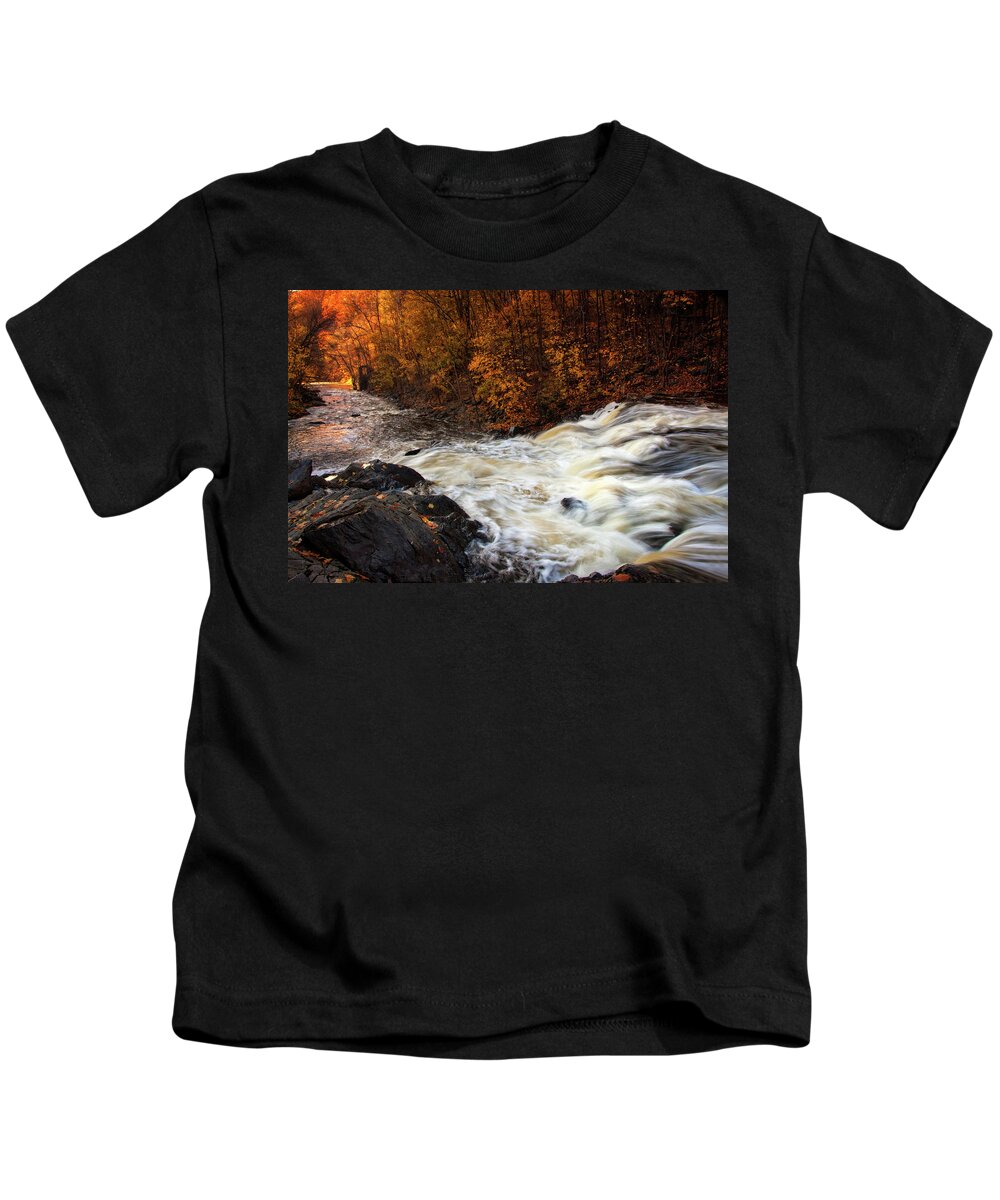 Capital District Kids T-Shirt featuring the photograph Water Dances by Neil Shapiro