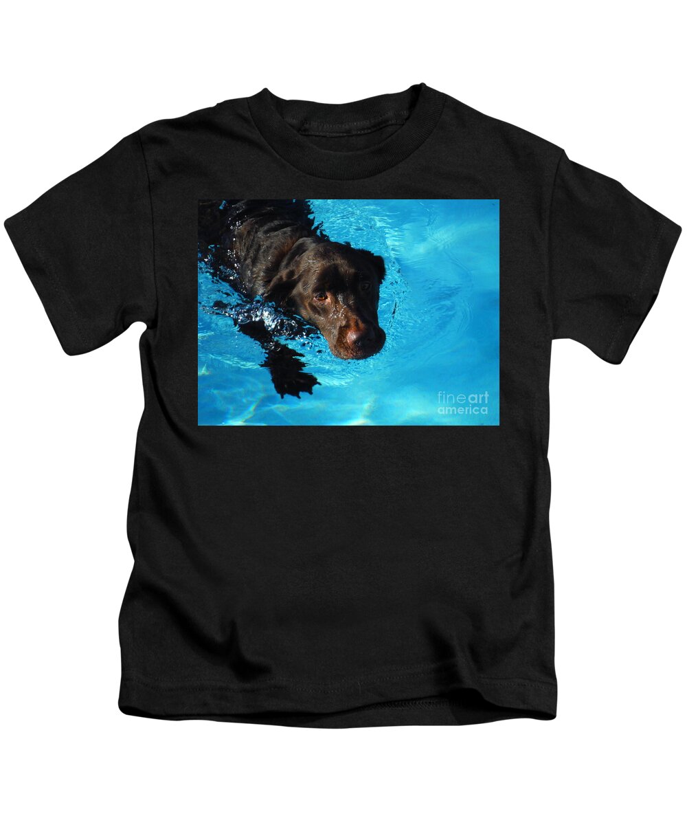 Water Dog Series Kids T-Shirt featuring the photograph Water Dogs Series 2 by Paddy Shaffer
