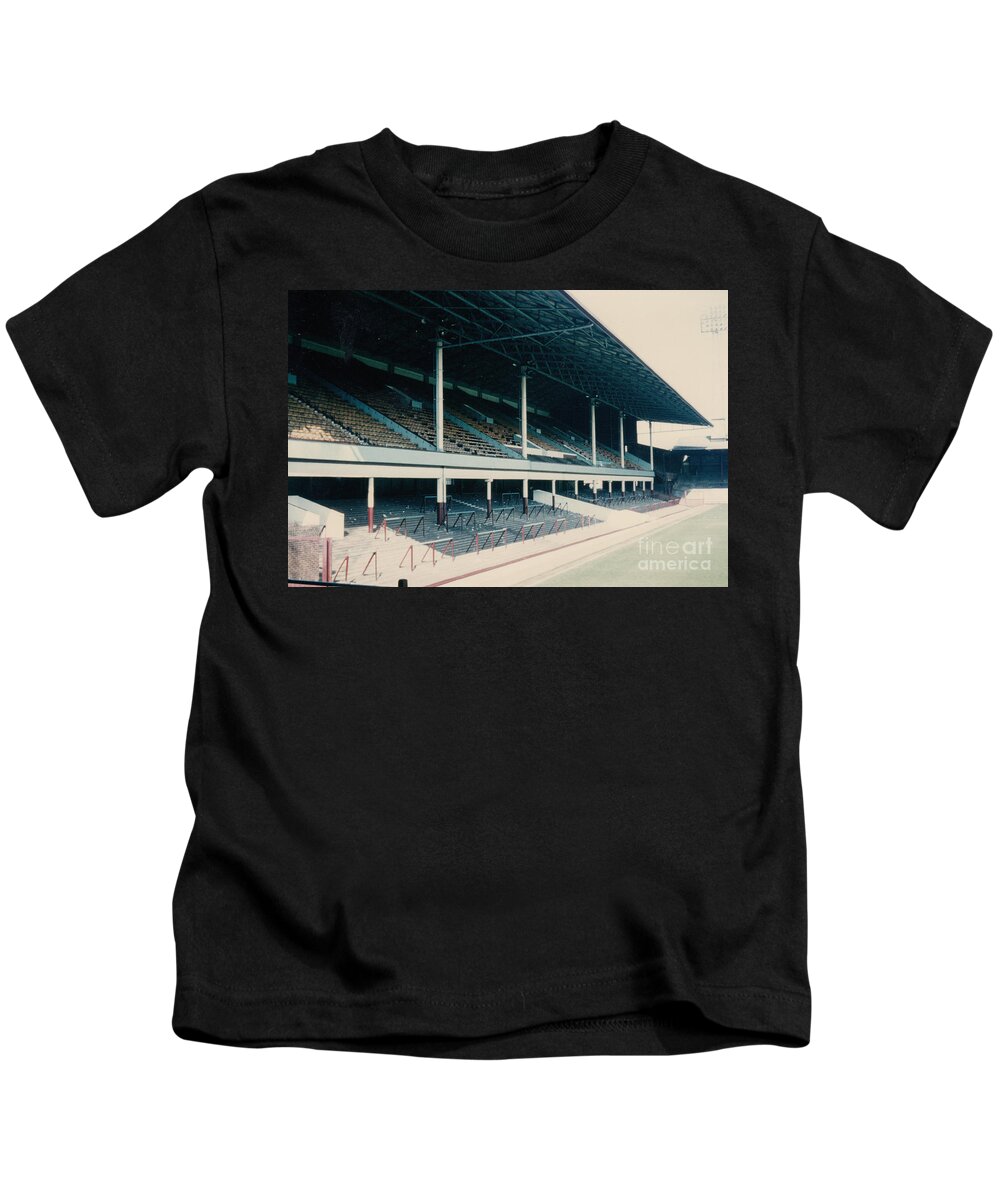 West Ham Kids T-Shirt featuring the photograph West Ham - Upton Park - West Stand 2 -1970s by Legendary Football Grounds