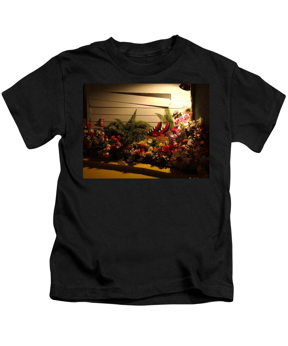 Wicked Witch Kids T-Shirt featuring the photograph Wicked Witch of The East's feet by Keith Stokes