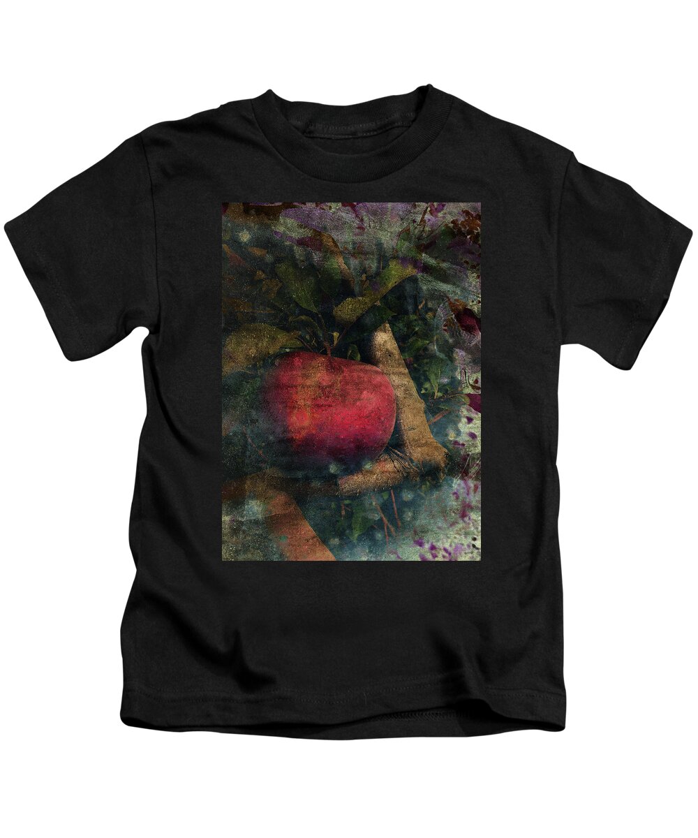 Apple Kids T-Shirt featuring the photograph Without Consequence by Char Szabo-Perricelli