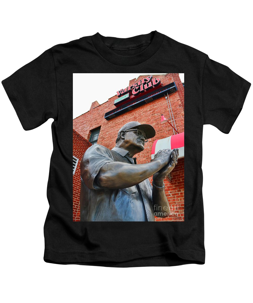 Woody Hayes Kids T-Shirt featuring the photograph Woody Hayes Statue 8958 by Jack Schultz