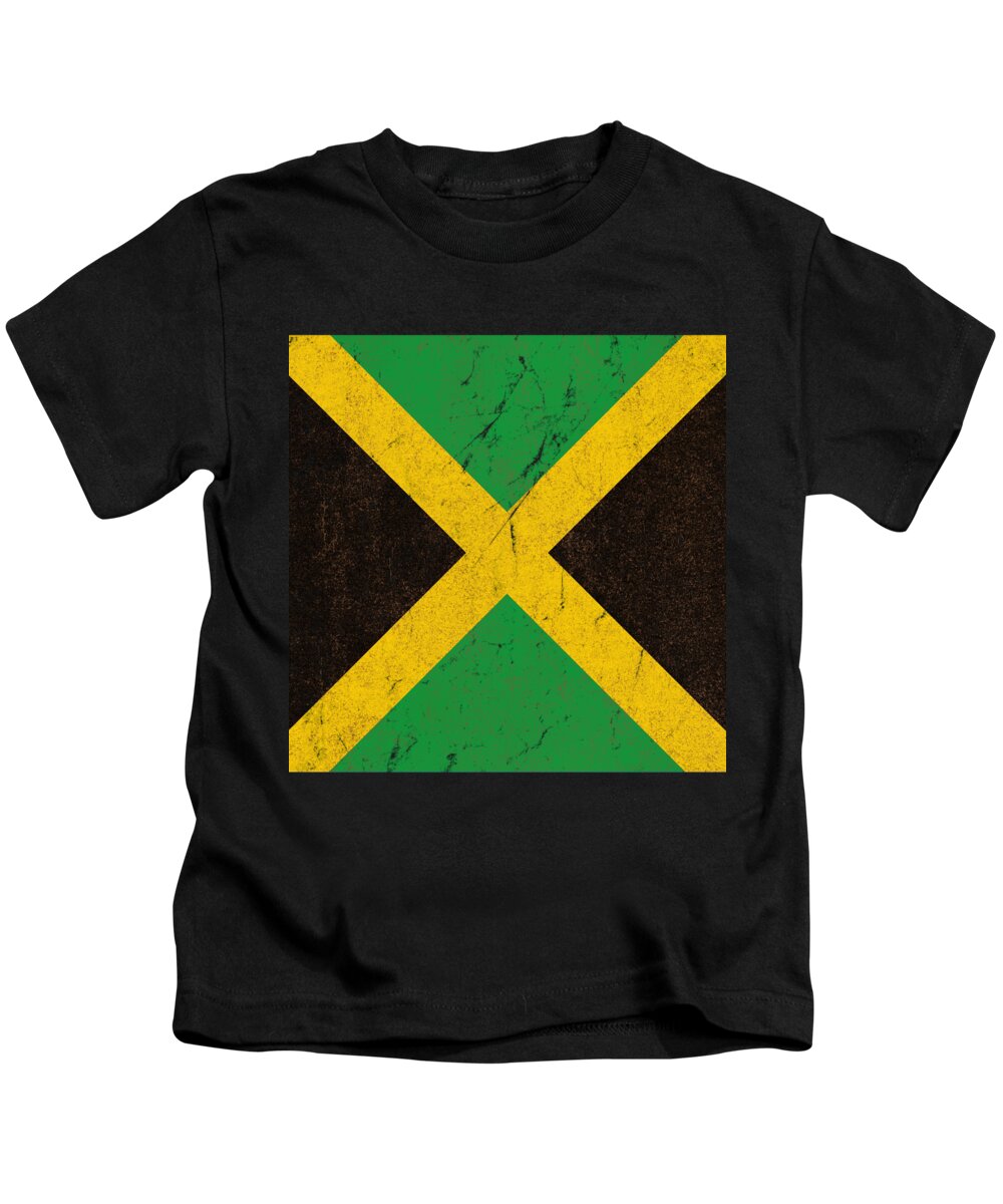 Cool Kids T-Shirt featuring the digital art Jamaica Flag #1 by Flippin Sweet Gear