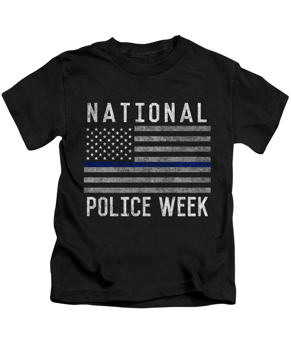 Cool Kids T-Shirt featuring the digital art National Police Week #1 by Flippin Sweet Gear
