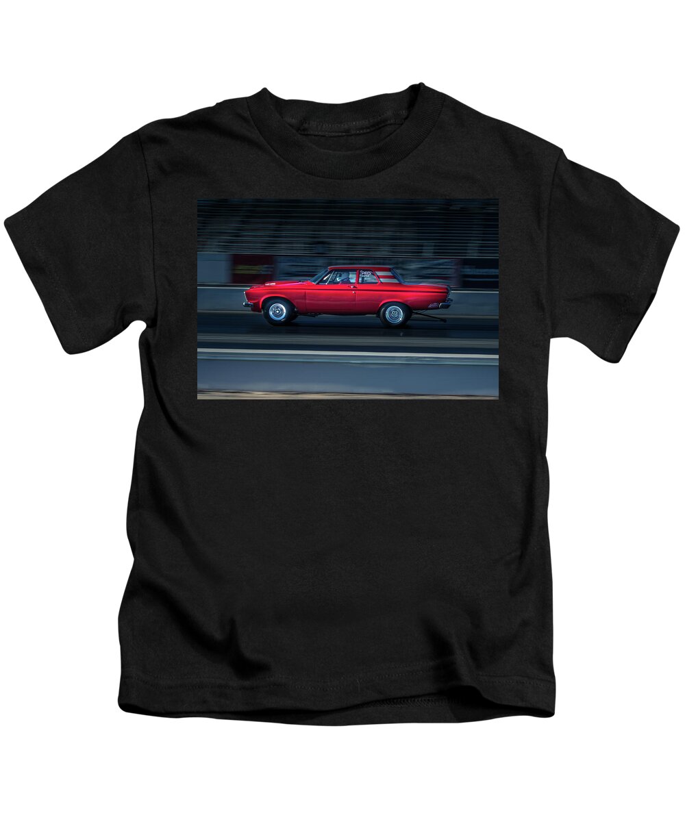 1963 Kids T-Shirt featuring the photograph 1963 Plymouth by Darrell Foster