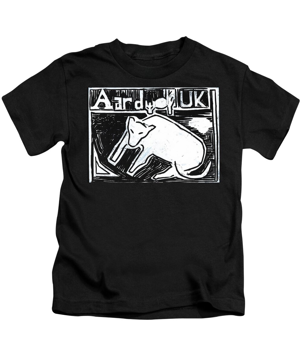 Aardwolf Kids T-Shirt featuring the relief Aardwolf UK by Edgeworth Johnstone