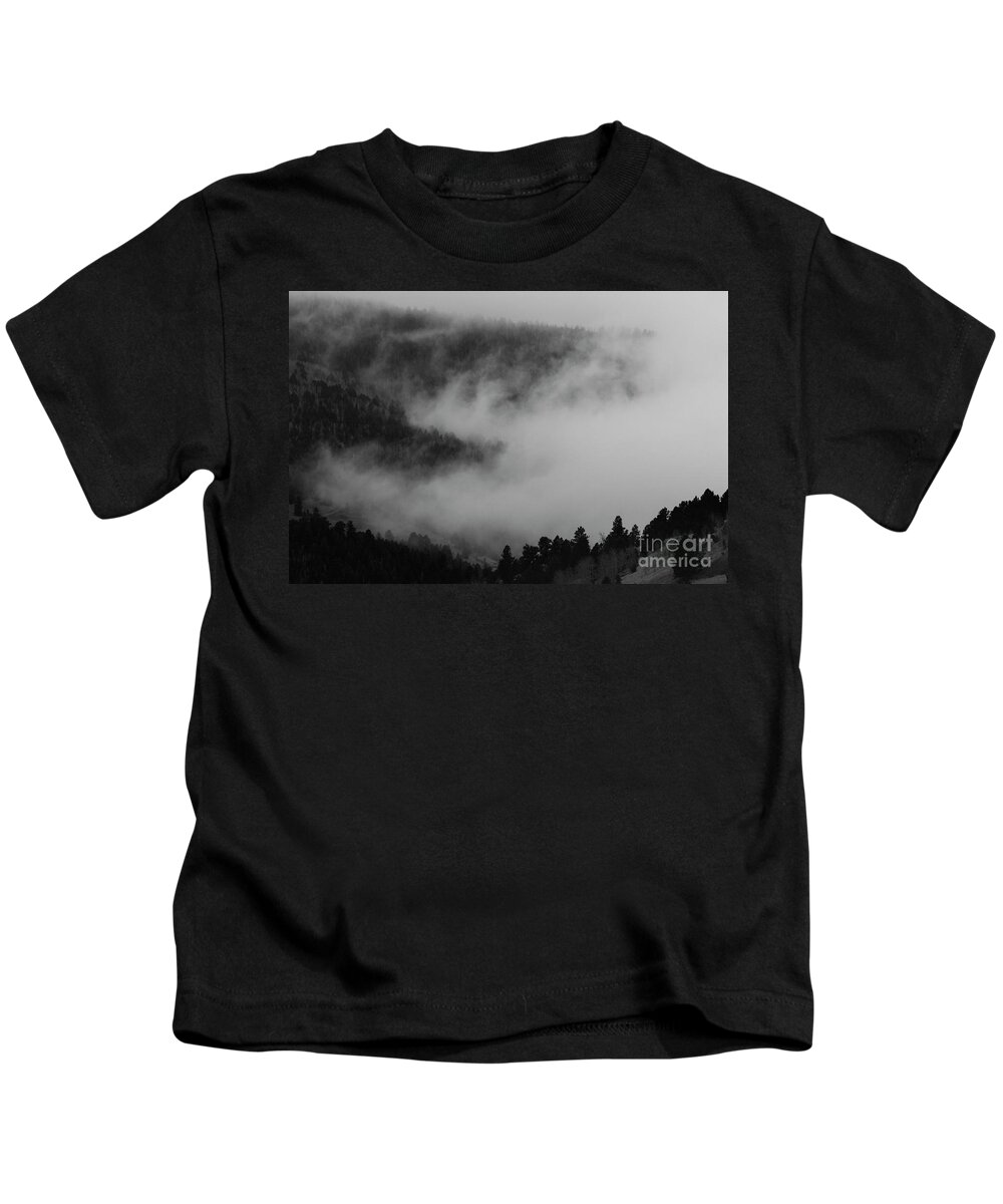 Fog Kids T-Shirt featuring the photograph Approaching Colorado Snowstorm by Steven Krull