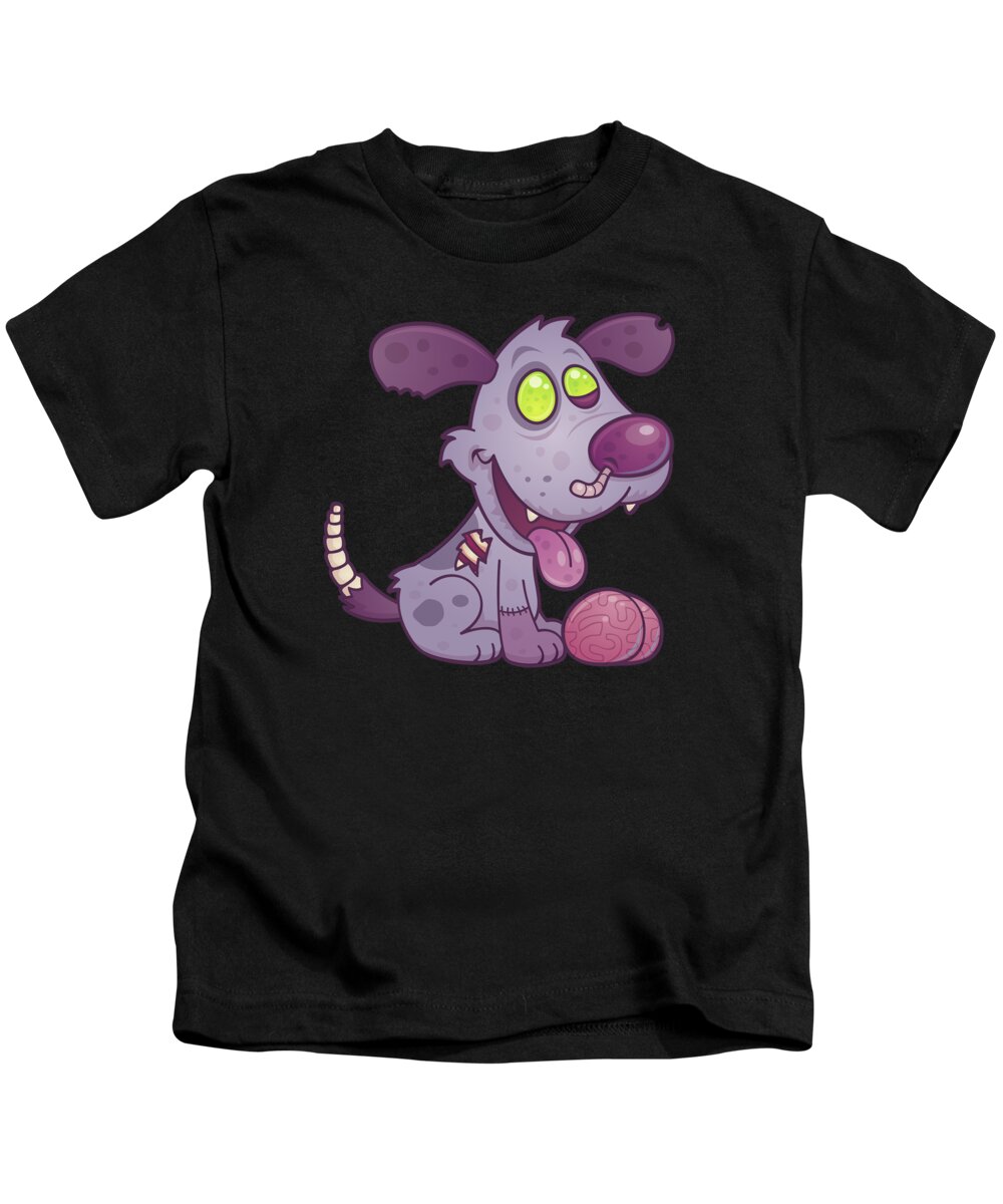 Zombie Kids T-Shirt featuring the digital art Zombie Puppy by John Schwegel