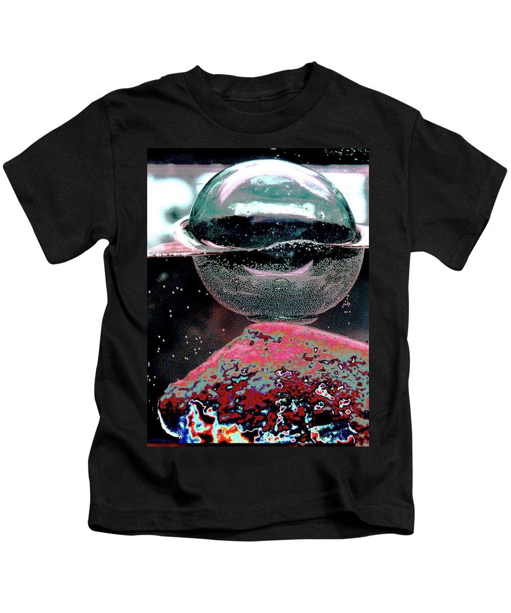 Air Kids T-Shirt featuring the painting AWE - Air Water Earth by Ben Saturen