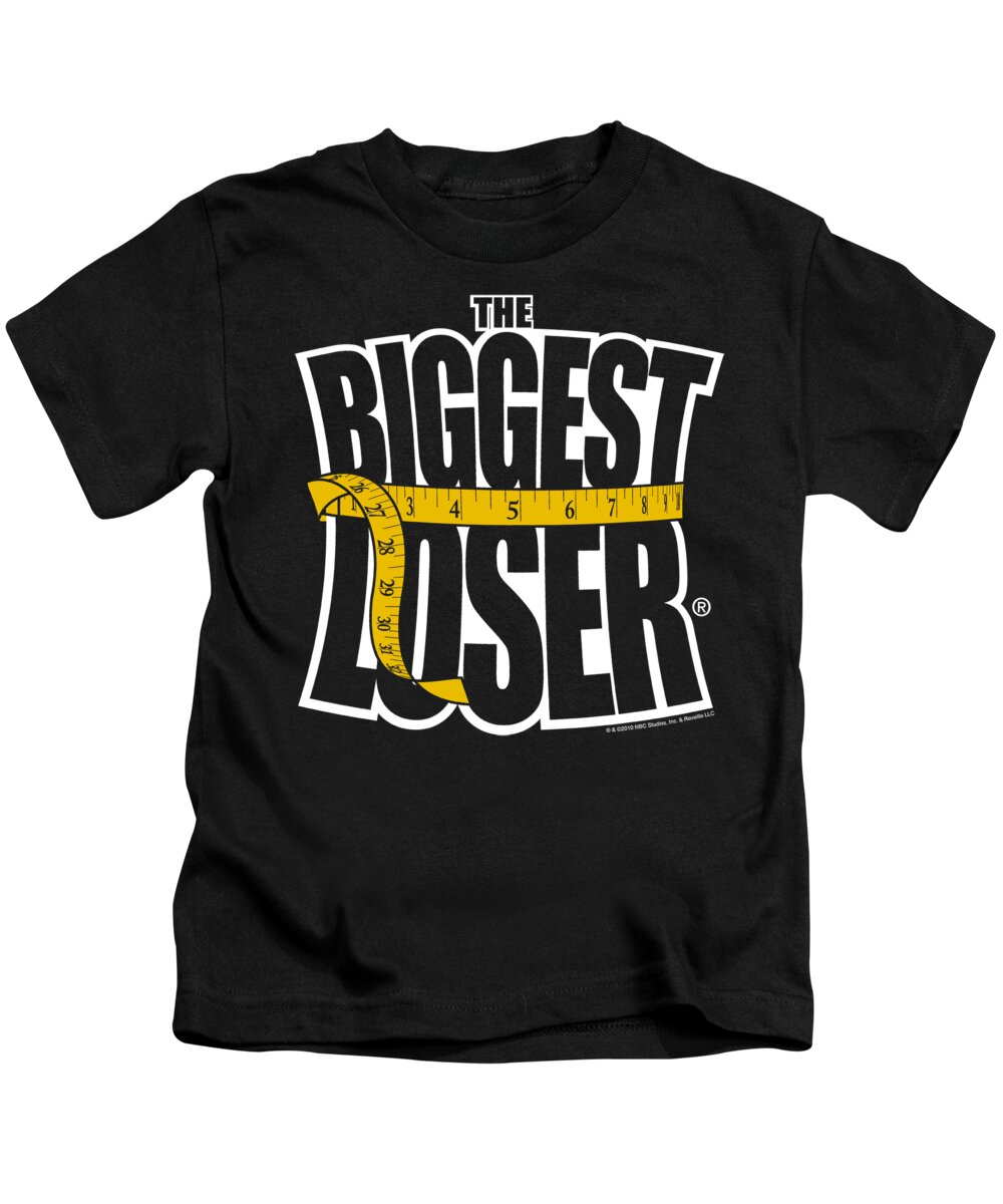  Kids T-Shirt featuring the digital art Biggest Loser - Logo by Brand A