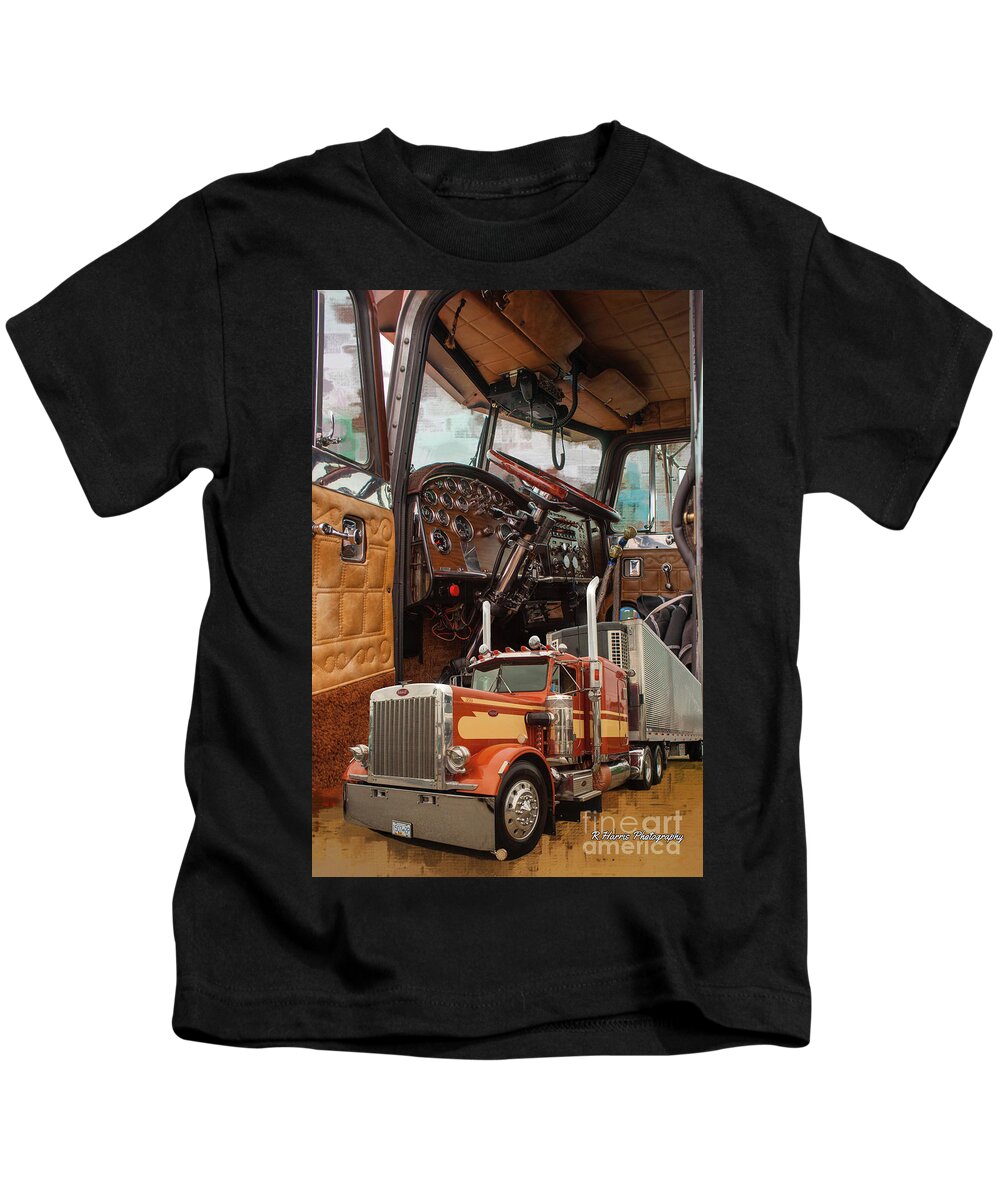 Big Rigs Kids T-Shirt featuring the photograph Catr9363c-19 by Randy Harris