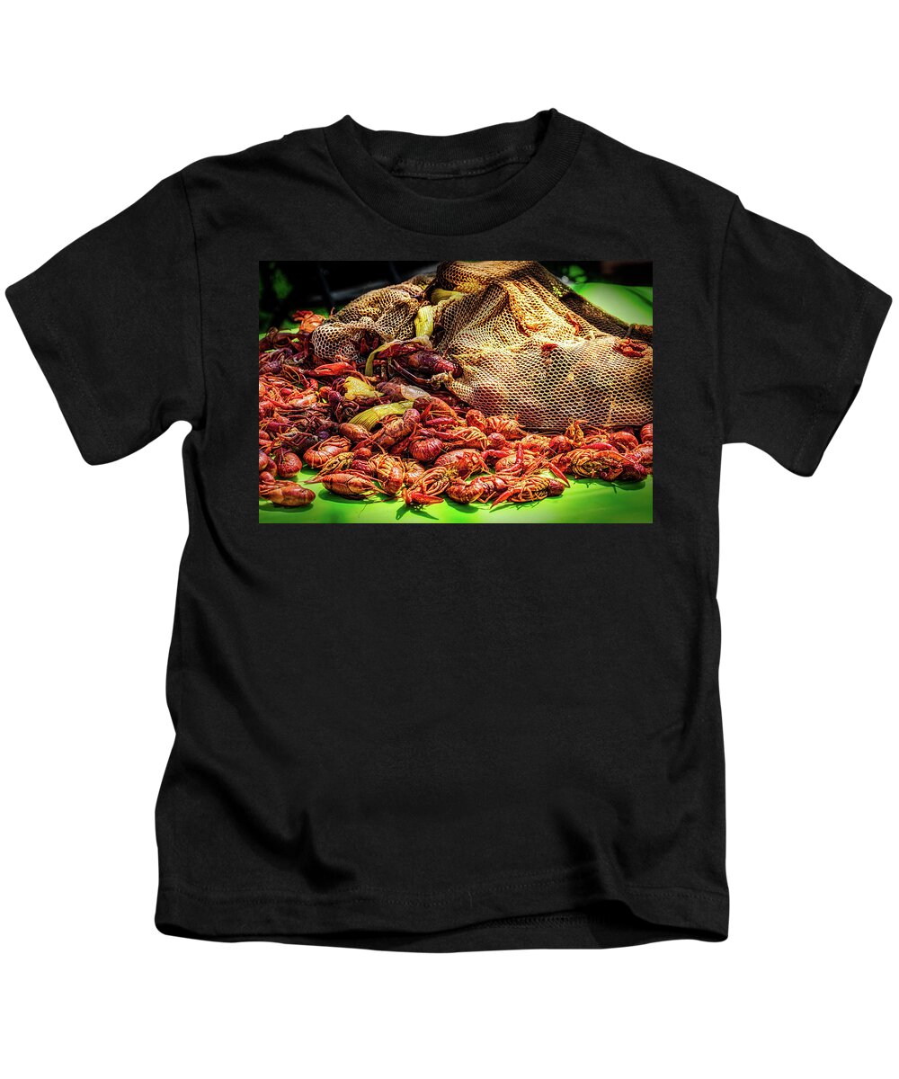 Boil Kids T-Shirt featuring the photograph Crawfish 2 by Bill Chizek
