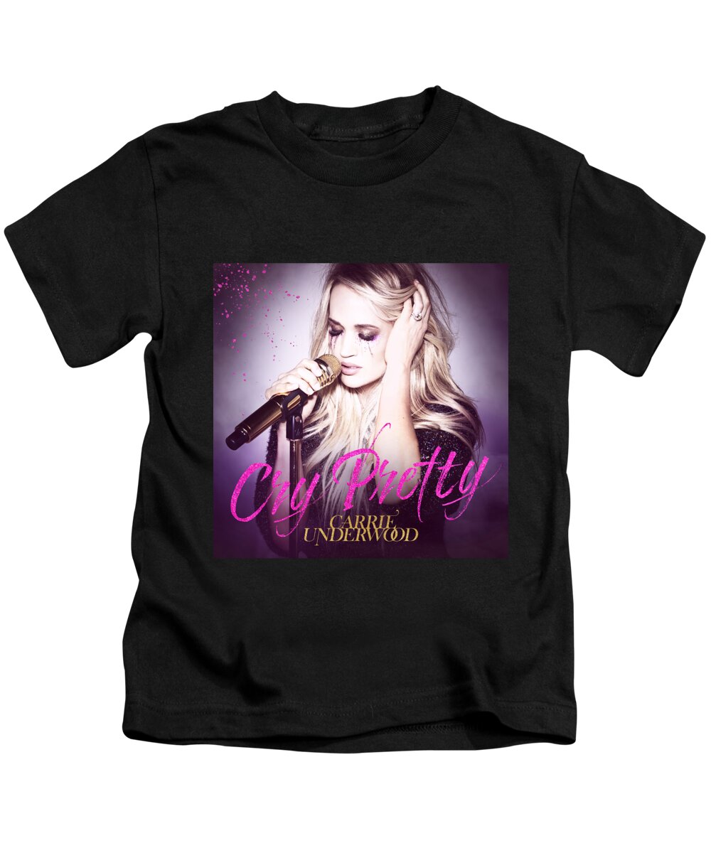 Cry Pretty Tour Carrie Underwood Kids T-Shirt featuring the digital art Cry Pretty Tour Carrie Underwood by Raisya Irawan