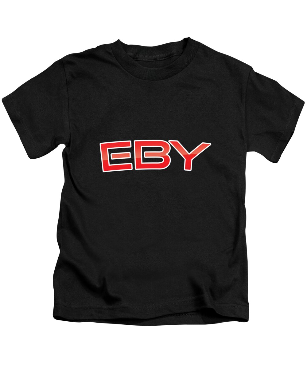 Eby Kids T-Shirt featuring the digital art Eby by TintoDesigns