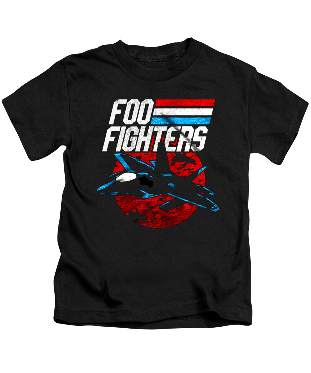 Foo Fighter Kids T-Shirt featuring the digital art Foo Fighter by Mardiga Lopez