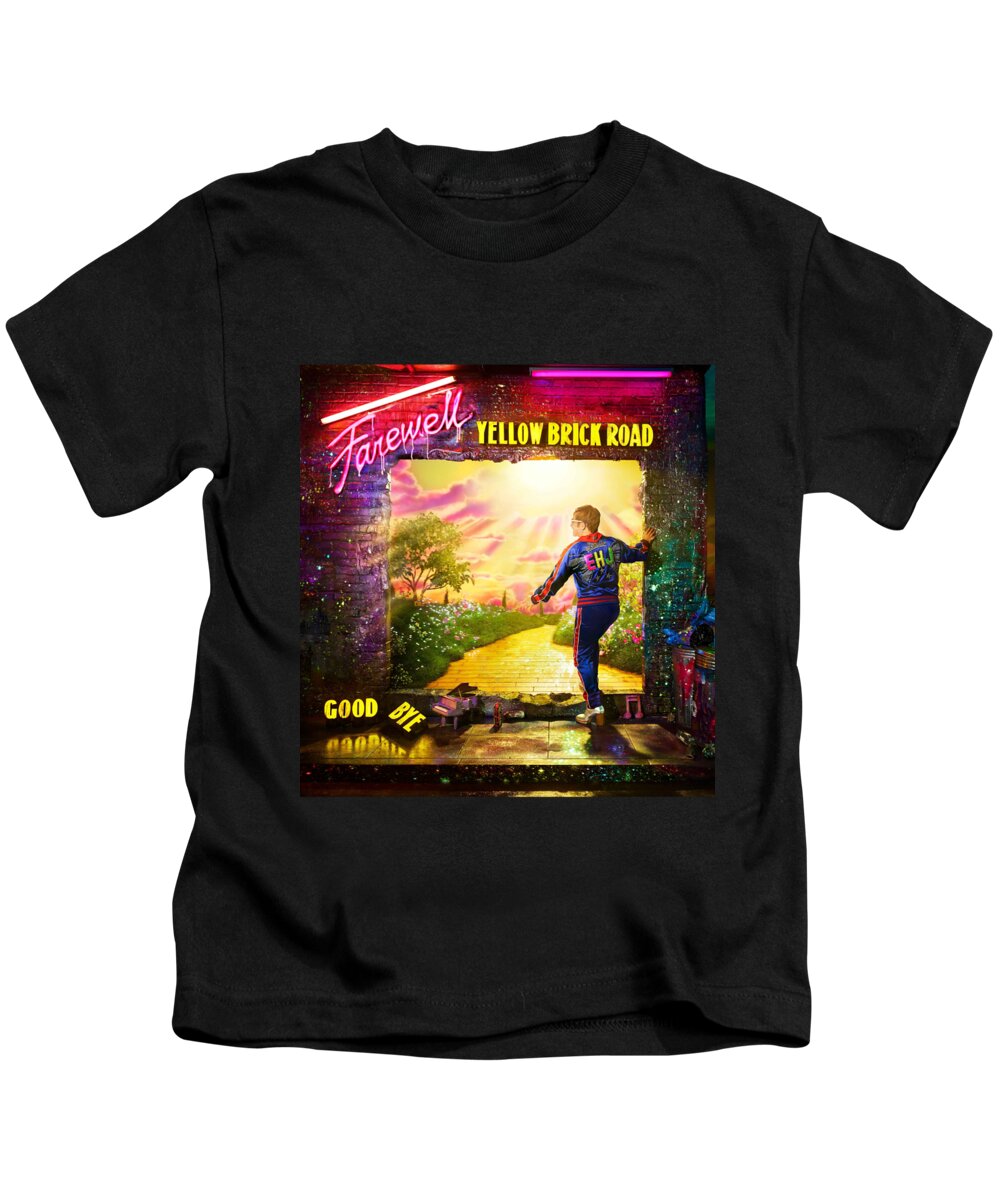 Frame Print Elton John Farewell Yellow Brick Road Tour Iy03 Kids T-Shirt by  Indah Yose - Fine Art America