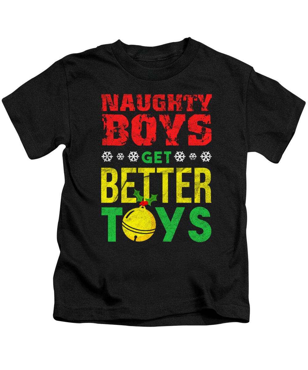 Funny Christmas Xmas Santa Claus sexist Sex Gift Kids T-Shirt by TeeQueen2603
