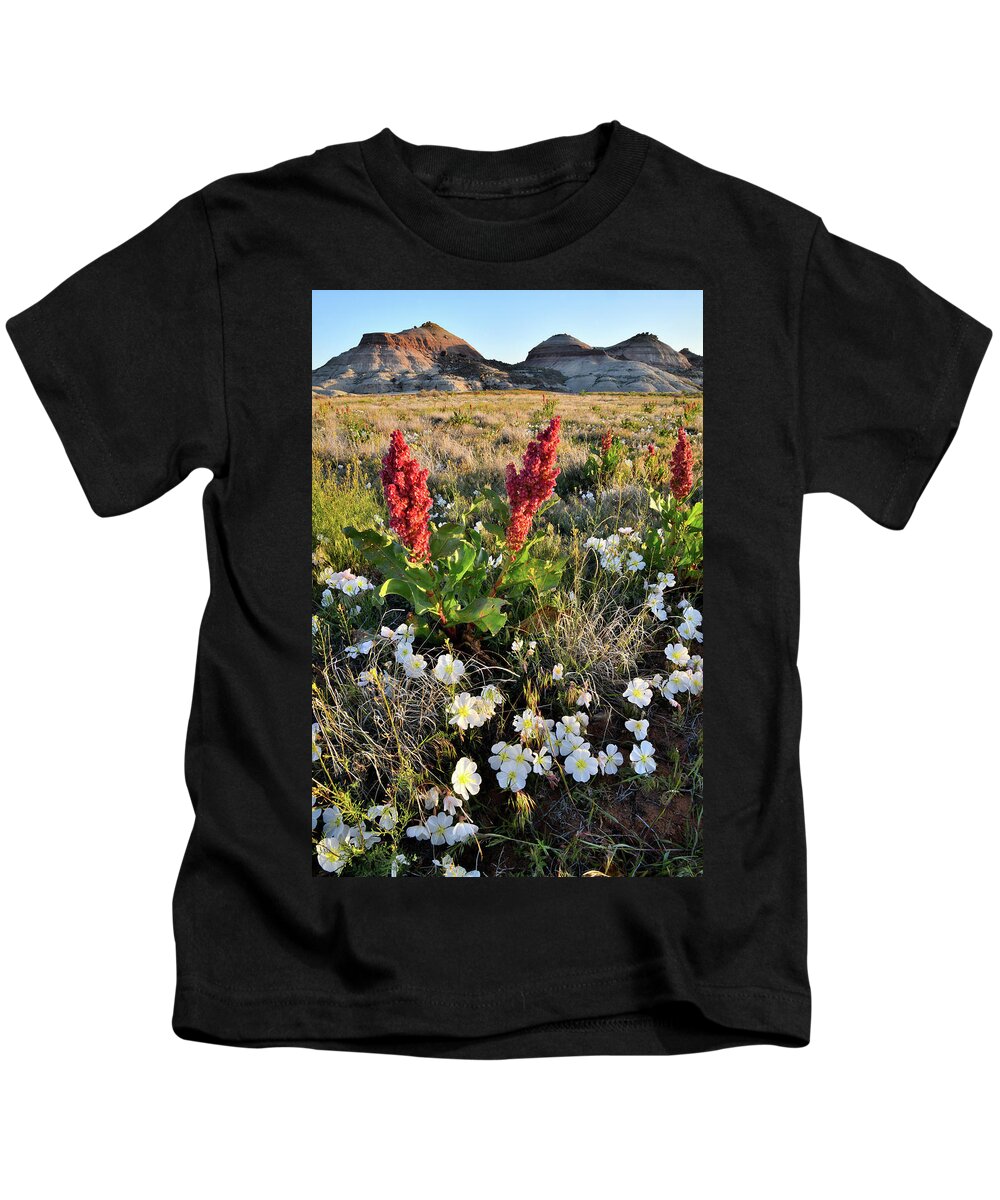 Ruby Mountain Kids T-Shirt featuring the photograph Grand Junction Wildflowers by Ray Mathis