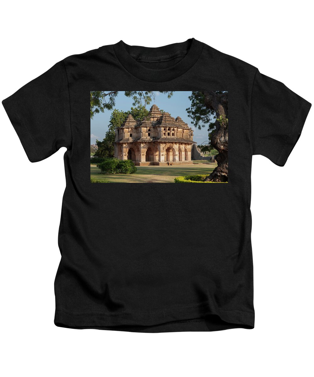 Asia Kids T-Shirt featuring the photograph Lotus Mahal by Maria Heyens